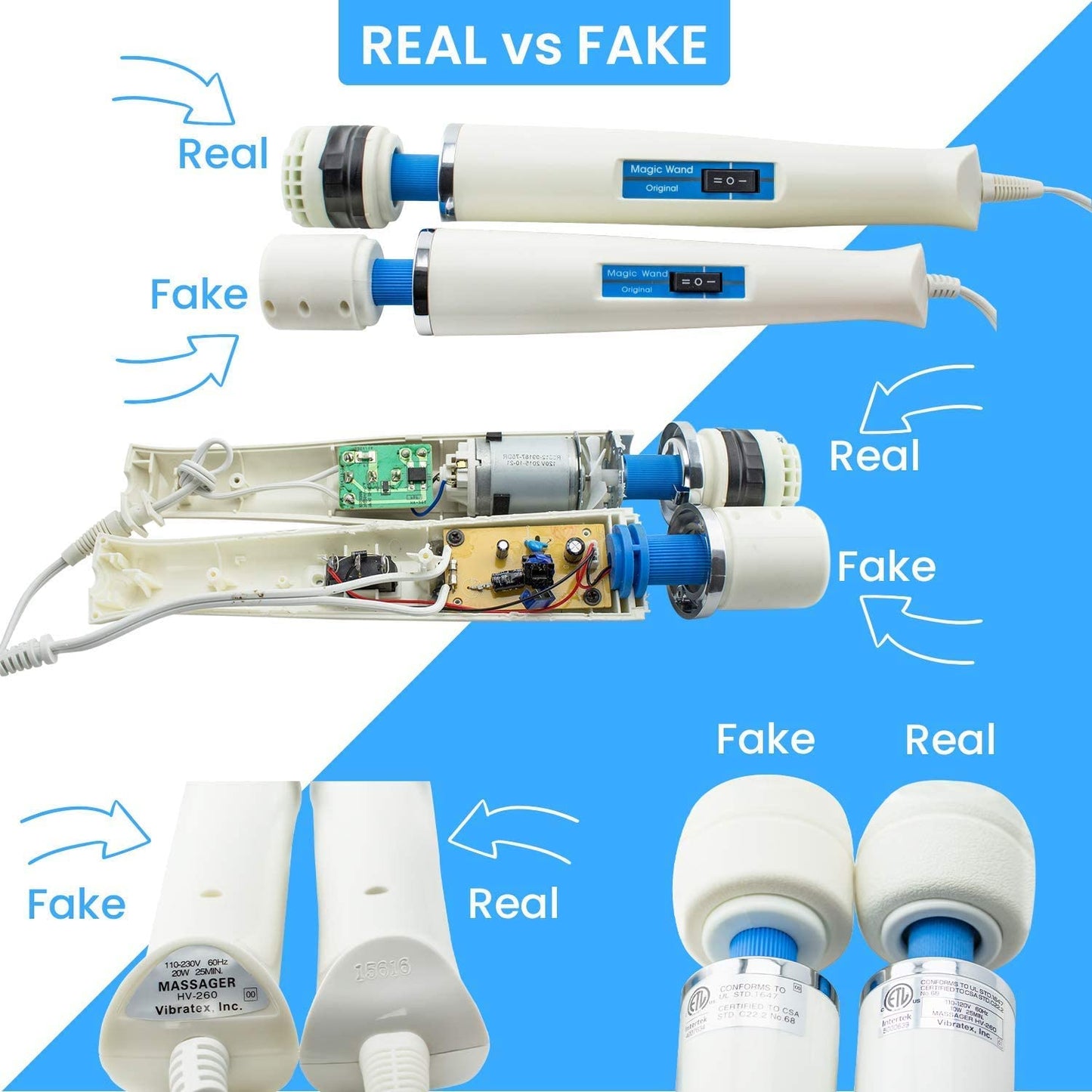 Personal Massager Hitachi Magic Wand Vibrator Original 2023 Model HV-260 with Free IntimateNeed® Active Pleasure Personal Accessory