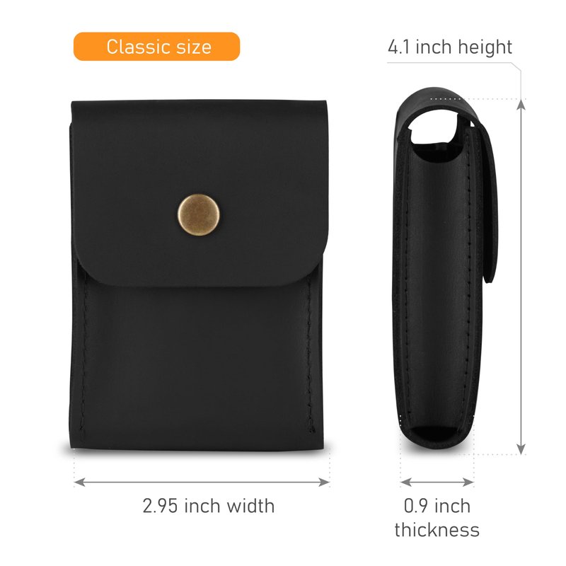 MAKYN Playing Card Case, Leather Case for Board Games, Playing Card Holder, Card Deck Holder (Black)