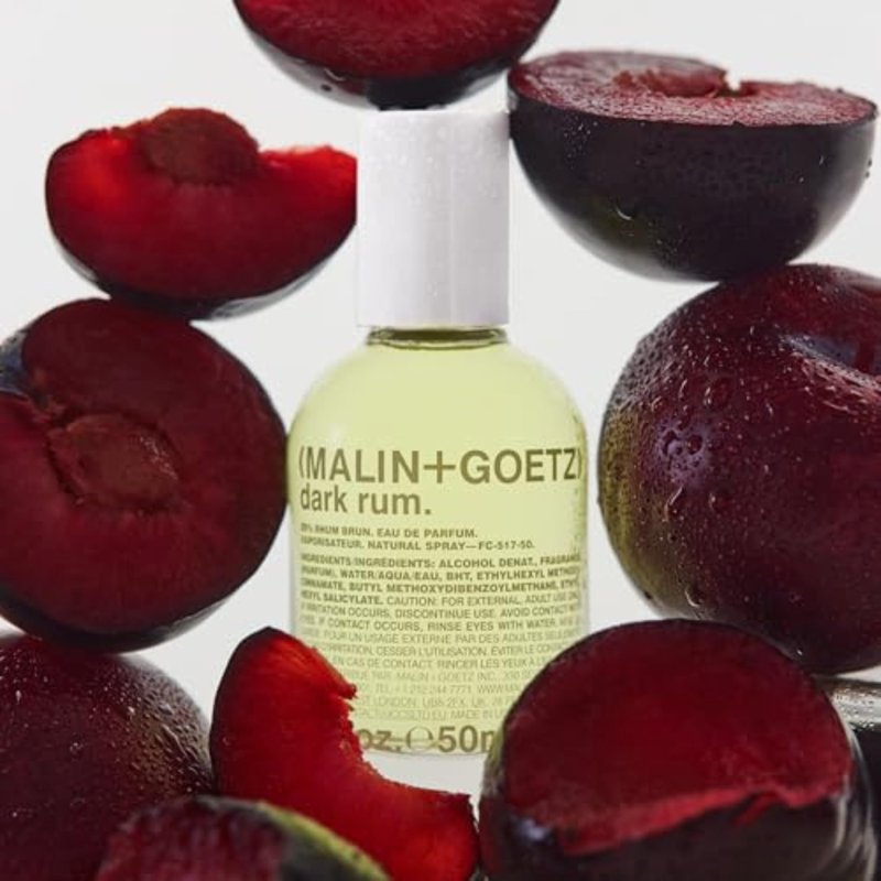 MALIN+GOETZ Dark Rum Eau de Parfum, 1.7 Fl. Oz. | Men & Women's Fragrance | Warm, Spicy Rum with Plum, Leather & Amber | Refreshing & Long-Lasting | Vegan & Cruelty Free