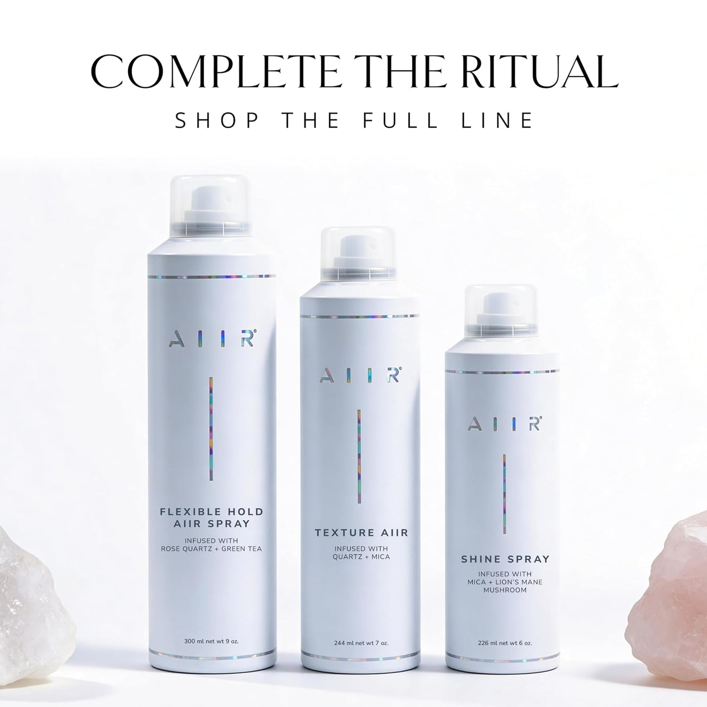 AIIR Shine Spray - Smoothing Gloss Spray for Sleek, Frizz-Free Hair | 6 oz, Lightweight Humidity Shield