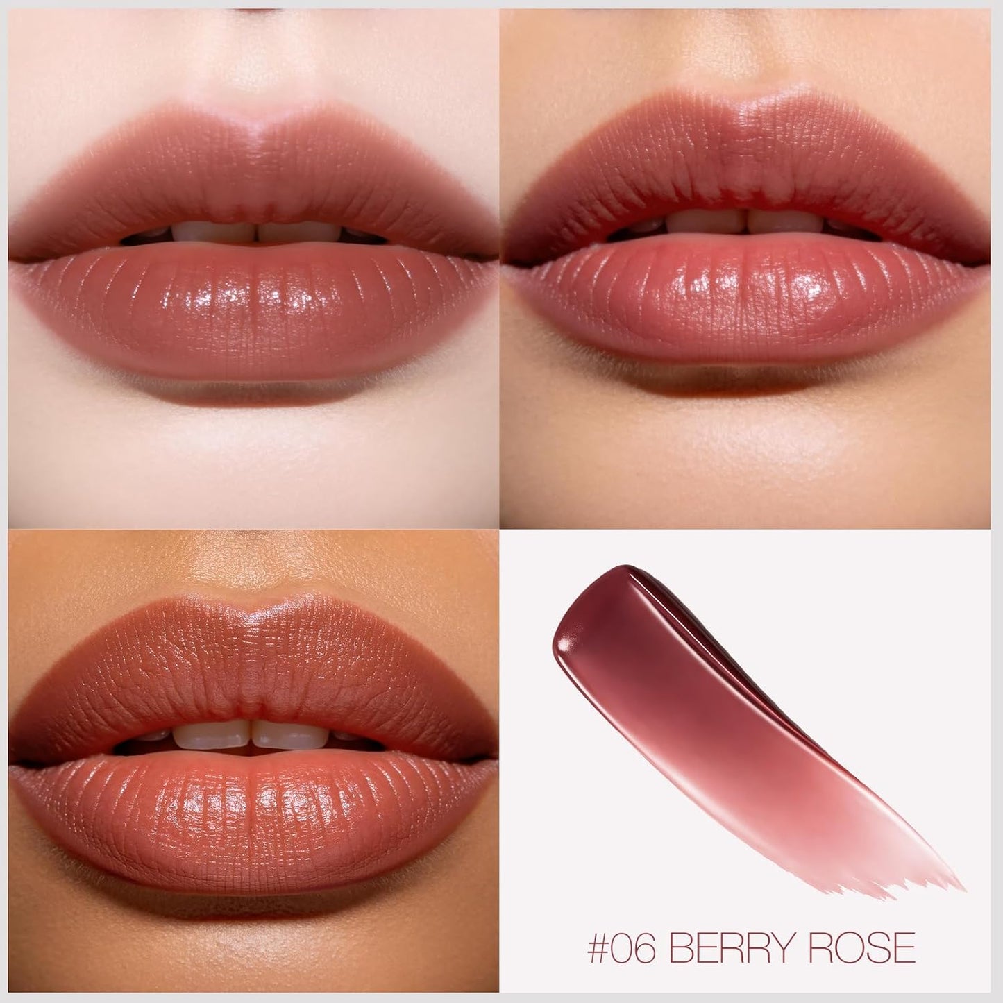 Tinted Lip Balm Lipstick Set - Sheer Hydrating Color & Nourishing Care | Universal Shades for All Skin Tones (Terra Cotta & Berry Rose)