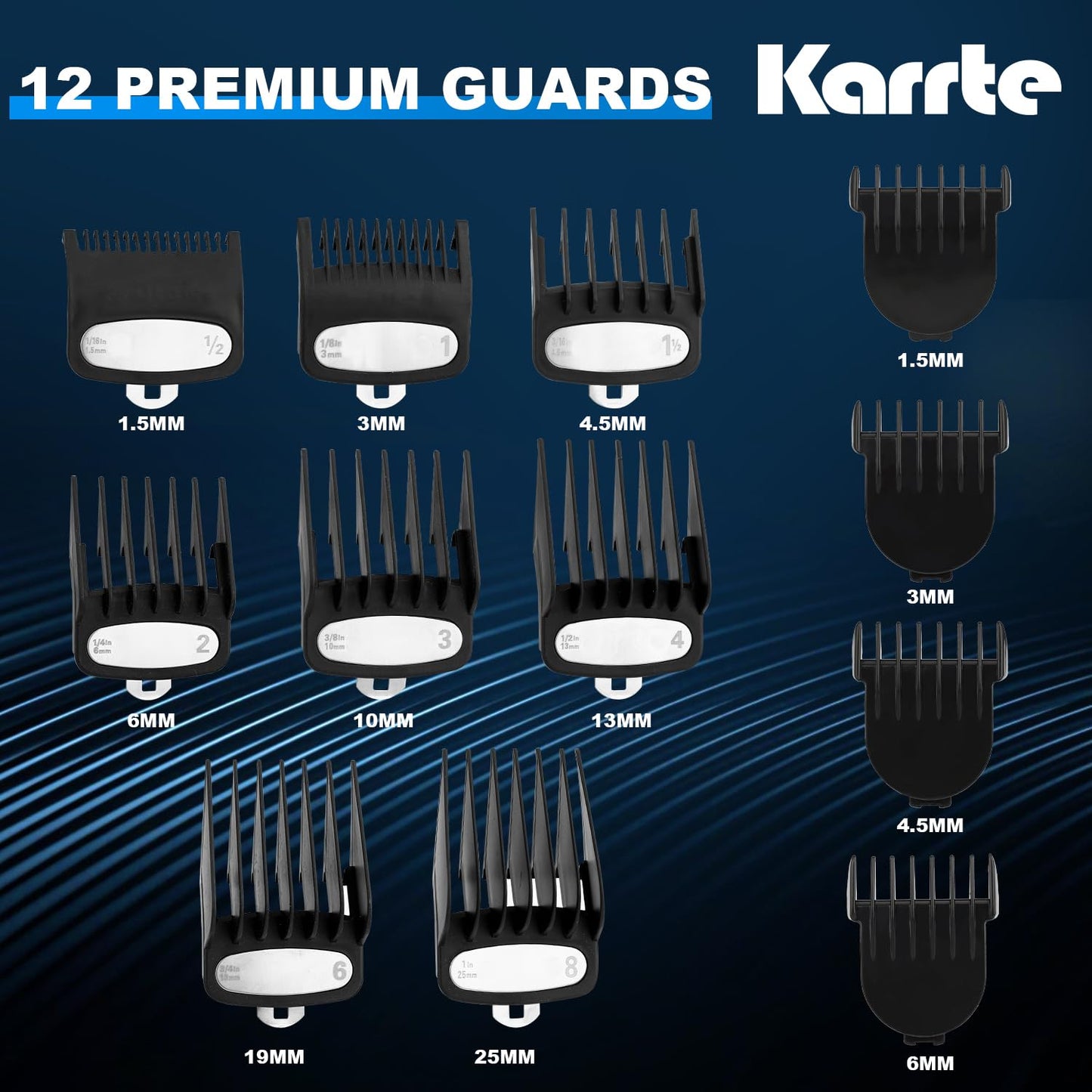 Karrte Professional Hair Clippers and Trimmer Set, 3 in 1 Hair Clippers for Men, Pro Clipper, T-Shaper Trimmer & Foil Shaver, Cordless Clippers and Grooming Set, Hair Cutting Kit for Gift