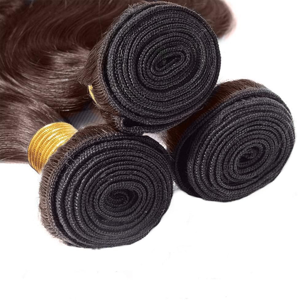 26 28 30 Inch Color #4 Human Hair Bundles DiexrLamx Chocolate Brown Water Wave Bundles 8A Peruvian Virgin Remy Dark Brown Bundle Human Hair Extensions