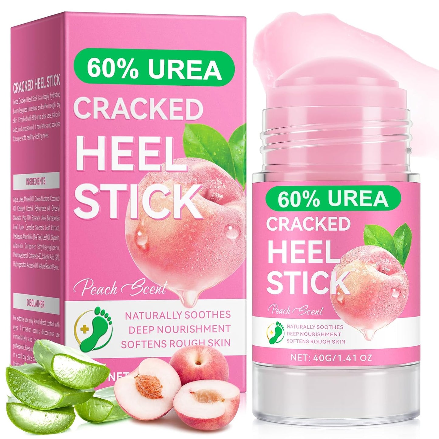 Manuka Honey Cracked Heel Treatment Balm Stick - Deep Moisturizing Foot Repair with Shea Butter & Chamomile | 1.41 Oz/40 G