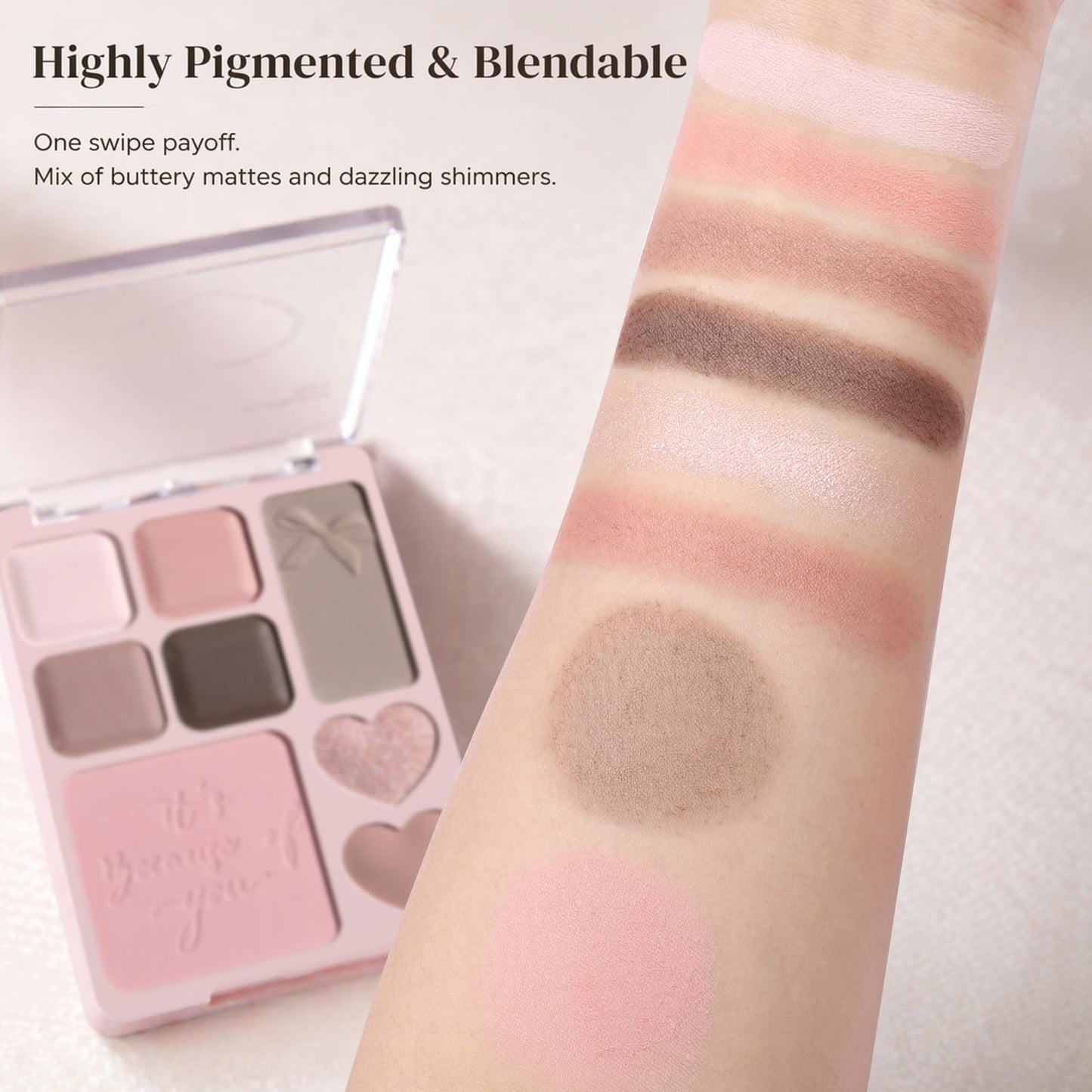 All-in-One Eyeshadow and Blush Contour Palette (02 Ballet Ribbon)