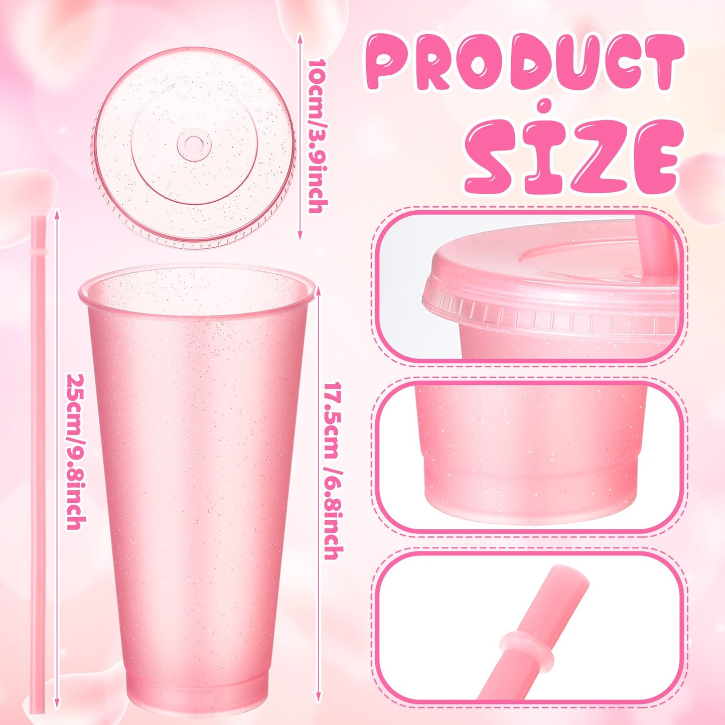 Cunno Pink 42 Pcs Spa Party Favors for Women Sleepover Party Supplies Trip Weekend Gift Headband Scrunchies Hair Clip Bracelet Jewelry Case Makeup Bag Plastic Cups for Bridesmaid Return Gifts