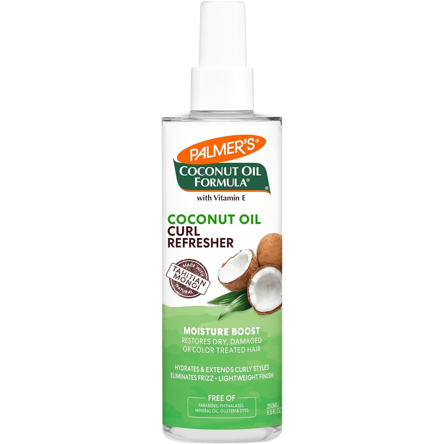 Coconut Oil Curl Refresher Spray - Moisture Boost Formula, 8.5 Ounce