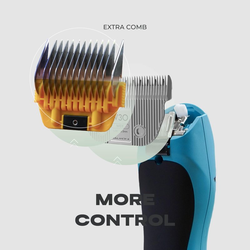 BALMONI Stainless Steel A5 Wide Guide Comb – Metal Attachment for A5 Wide Blades, Compatible with Wahl KM, Andis, Oster, Heiniger – Smooth & Durable Grooming Guard (19mm - 3/4")