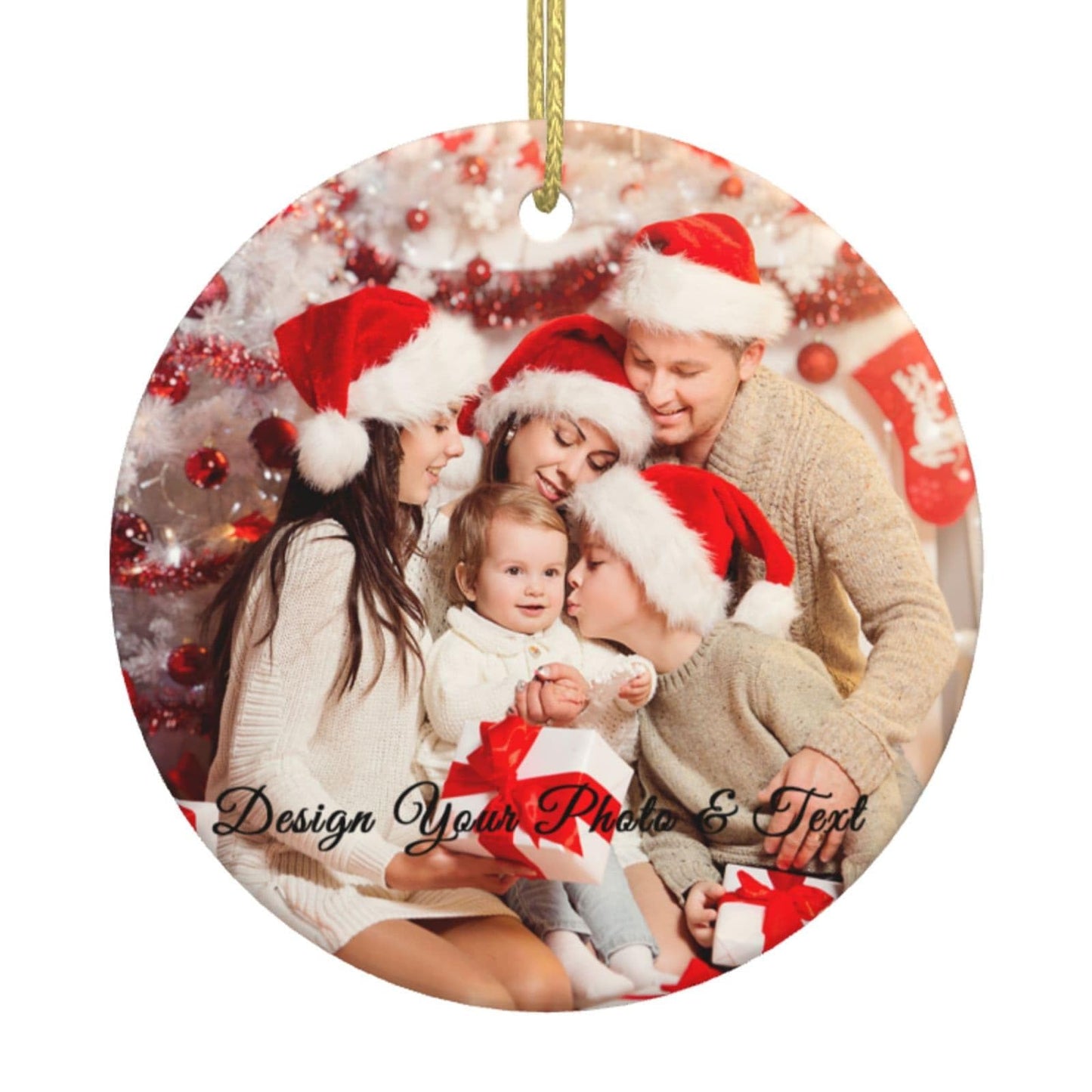 Byxhuc Personalized Ornaments Photo Text Christmas, Baby's First Christmas Ornament, First Christmas Married Ornament 2023, Adornos De Navidad