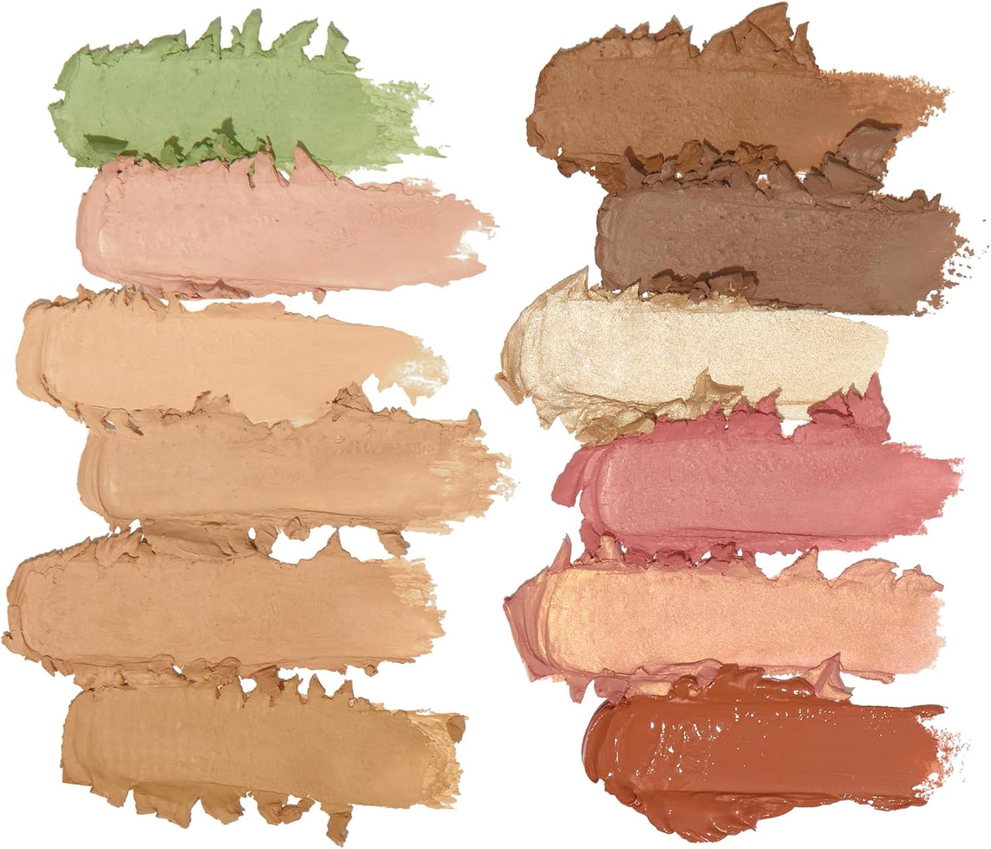Revolution Everything Base Face Icon Palette - Multi-Use Cream Contour, Concealer & Highlighter | Vegan, Light