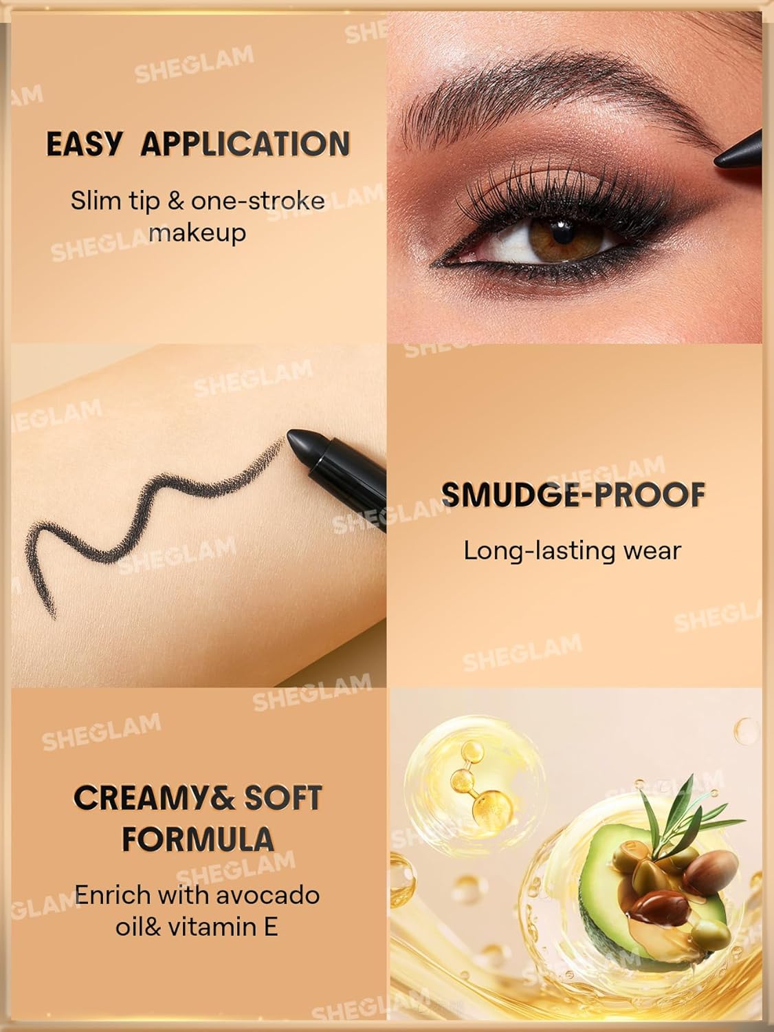 Bold Moves Cream Eyeliner Pencil - Long-Lasting Black Formula for Precise Application
