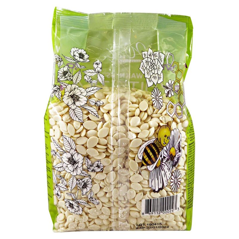Waxness Film Hard Wax Beads White Tea Cream 2.2 lb (1 kg) – Stripless Professional Hard Wax with White Tea Scent for Face & Body, Smooth Application – Made in Italy