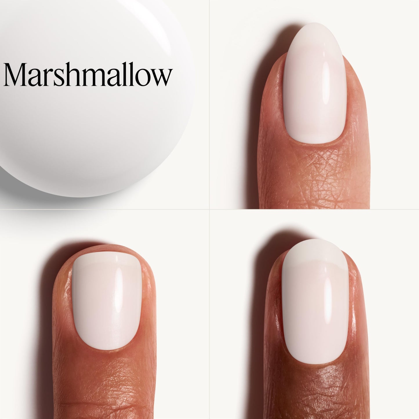 essie Salon-Quality Nail Polish, 8-Free Vegan, Cloudy White, Marshmallow, 0.46 fl oz
