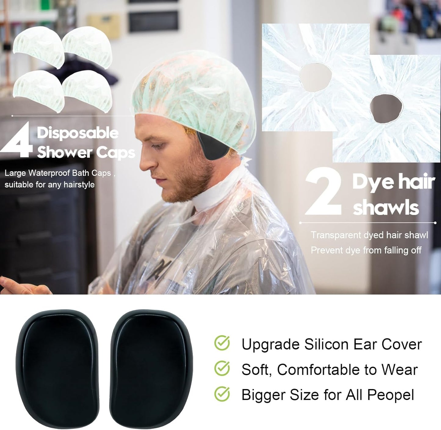 Professional Hair Dye Kit - 21Pcs Hair Coloring Set with Brush, Bowl, Clips & Applicator | Ideal for Salon & Home Use