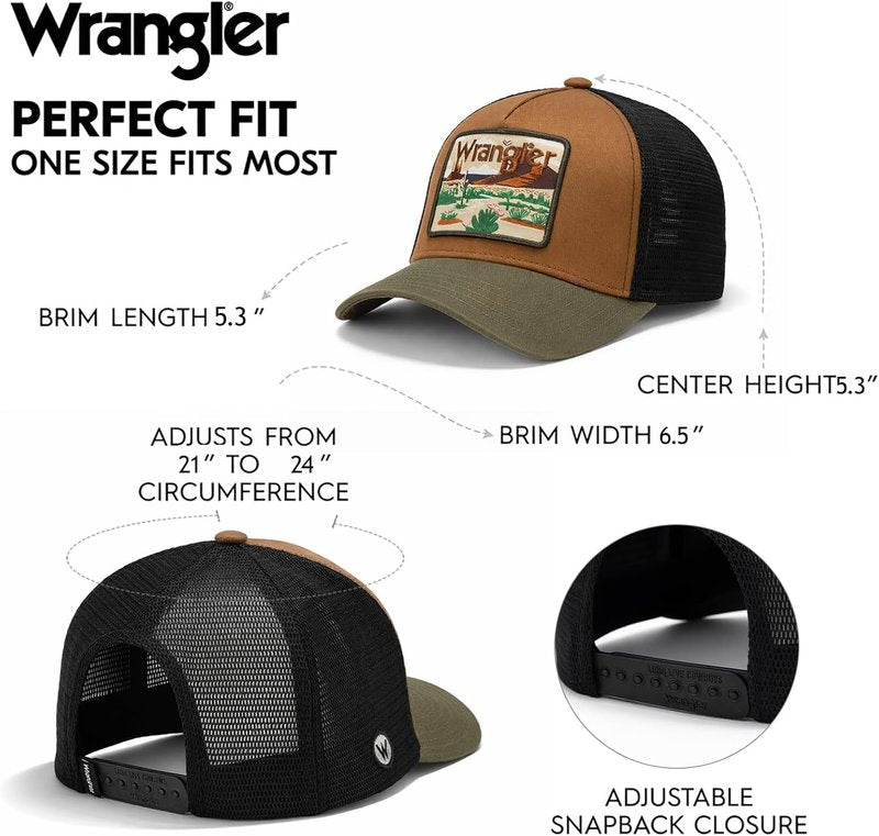 Montana West Men's Trucker Hat Set - Breathable Mesh Baseball Cap | Adjustable Snapback, 7-Panel Design