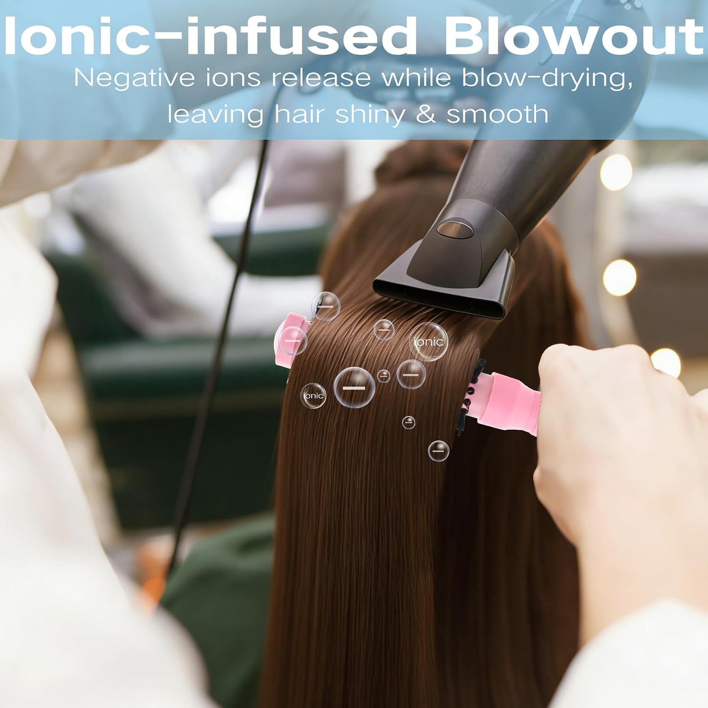 Round Brush for Blowout - Nano Thermal Ceramic & Ionic Tech for Short Hair | 2.0 Inch Barrel