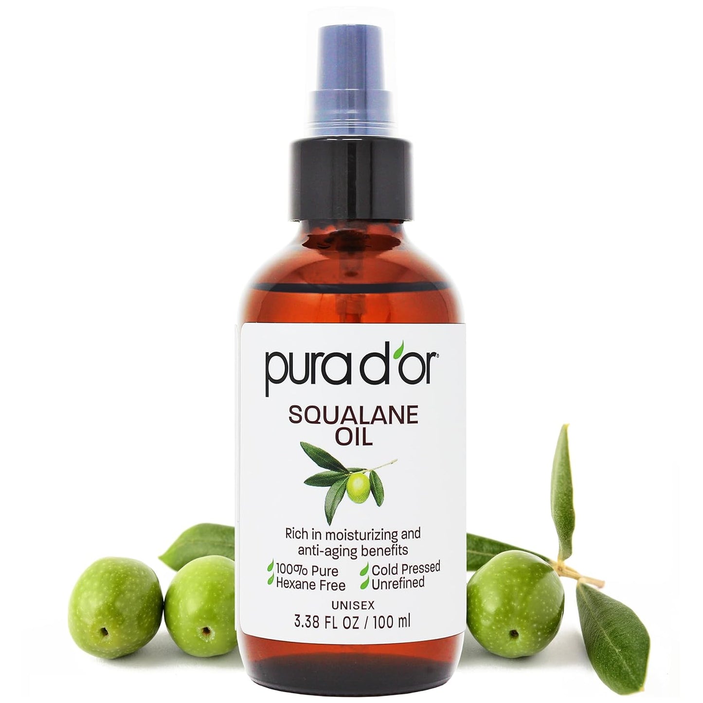 PURA D'OR Organic Vitamin E Oil - 70,000 IU Ayurvedic Skin Care | Lightweight Moisturizer for Face & Body