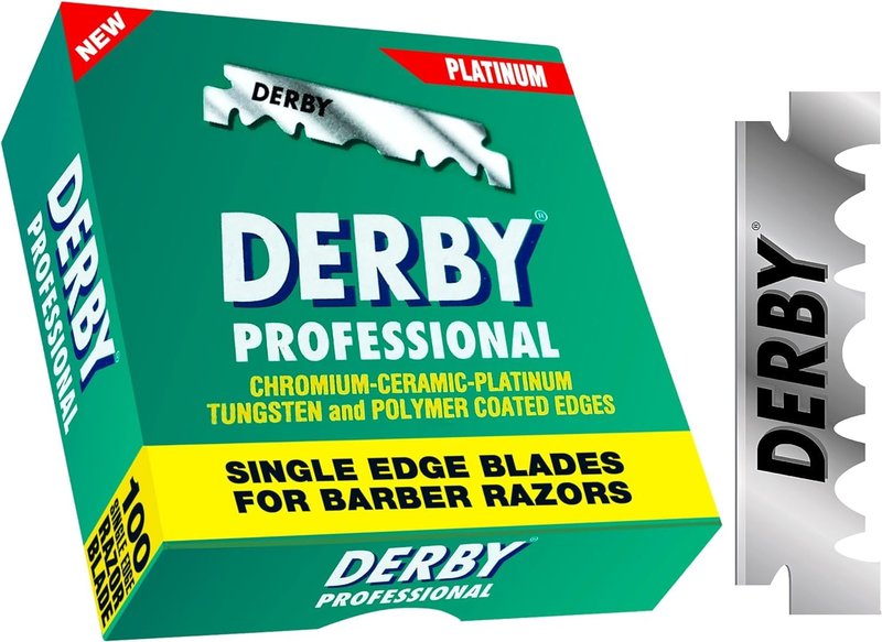400 Derby Professional Single Edge Razor Blades for straight razor (Four Hundred Pieces)
