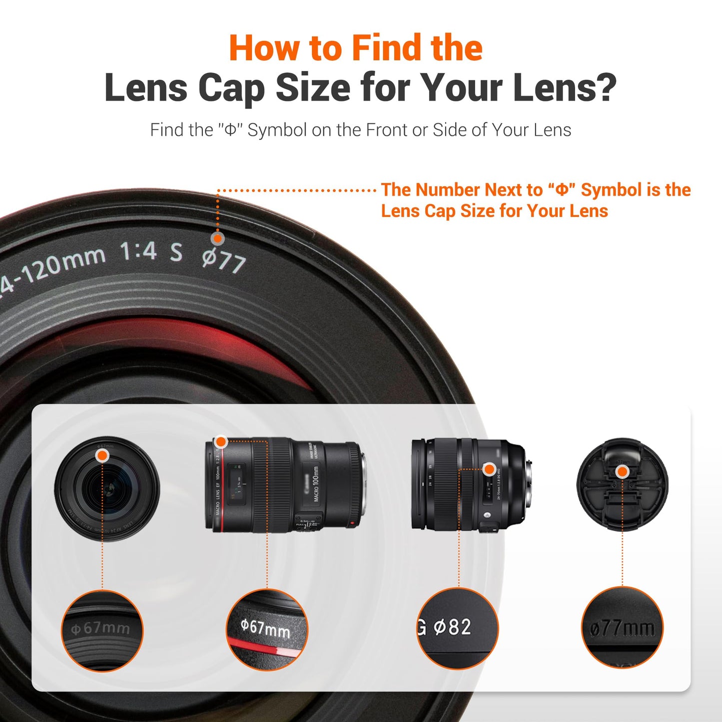 JJC 2-Pack 82mm Front Lens Cap Cover with Deluxe Cap Keeper for Sigma 24-70mm f2.8 DG DN II, Nikon Z 24-70mm f2.8 S, Canon RF 15-35mm f2.8 L, EF 24-70mm f2.8L & Other Lenses with 82mm Filter Thread