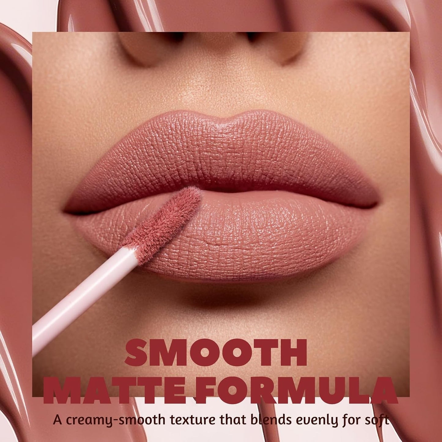 Matte Lip Liner & Liquid Lipstick Set - Velvety Nude Waterproof Long Wear | 8 Pcs High Pigment Makeup Gift Set