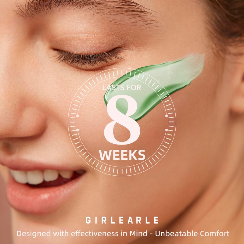 GIRLEARLE 2.5lb Wax Beads for Hair Removal, Brazilian Bikini Waxing for Women Men, Hard Wax beads Perfect for Sensitive Skin Full Body Eyebrow, Legs, Face at Home Waxing Beads for Coarse Hair (Aloe)