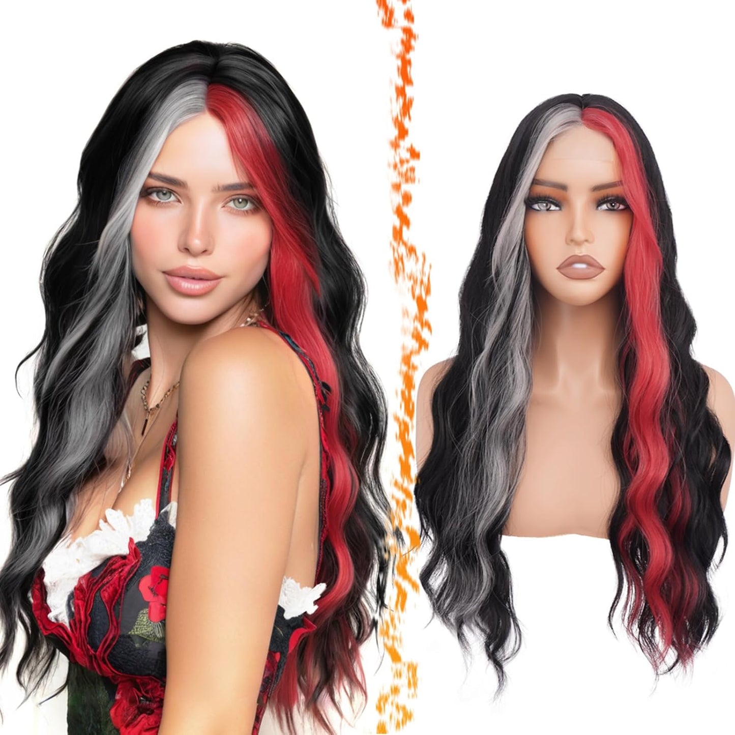 18 Inch Wavy Beige Blonde Wig - Medium Length Synthetic Wig for Women | Natural Soft Waves for Daily Wear & Parties