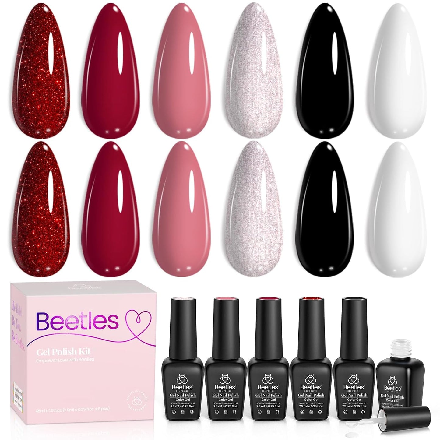 Neon Gel Nail Polish Set - 6 Vibrant Summer Colors | Sheer Translucent Effect for UV French Nail Art