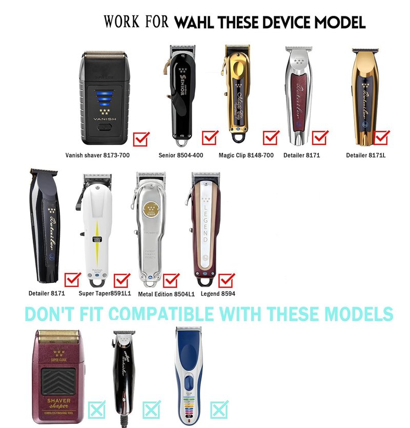 KAYNWAY Replacement 5V Charger for Wahl Senior Magic Clip Metal Edition Detailer Cordless Clipper, Professional Charger Cord for Wahl 8173 Vanish Shaver