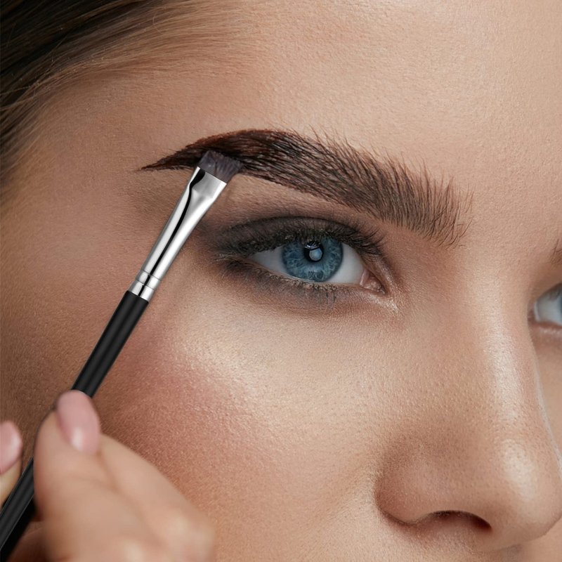 Precision Gel Eyeliner Brushes - Fine Angled Synthetic Bristles for Flawless Eye Makeup | Ultra Thin Slanted Design