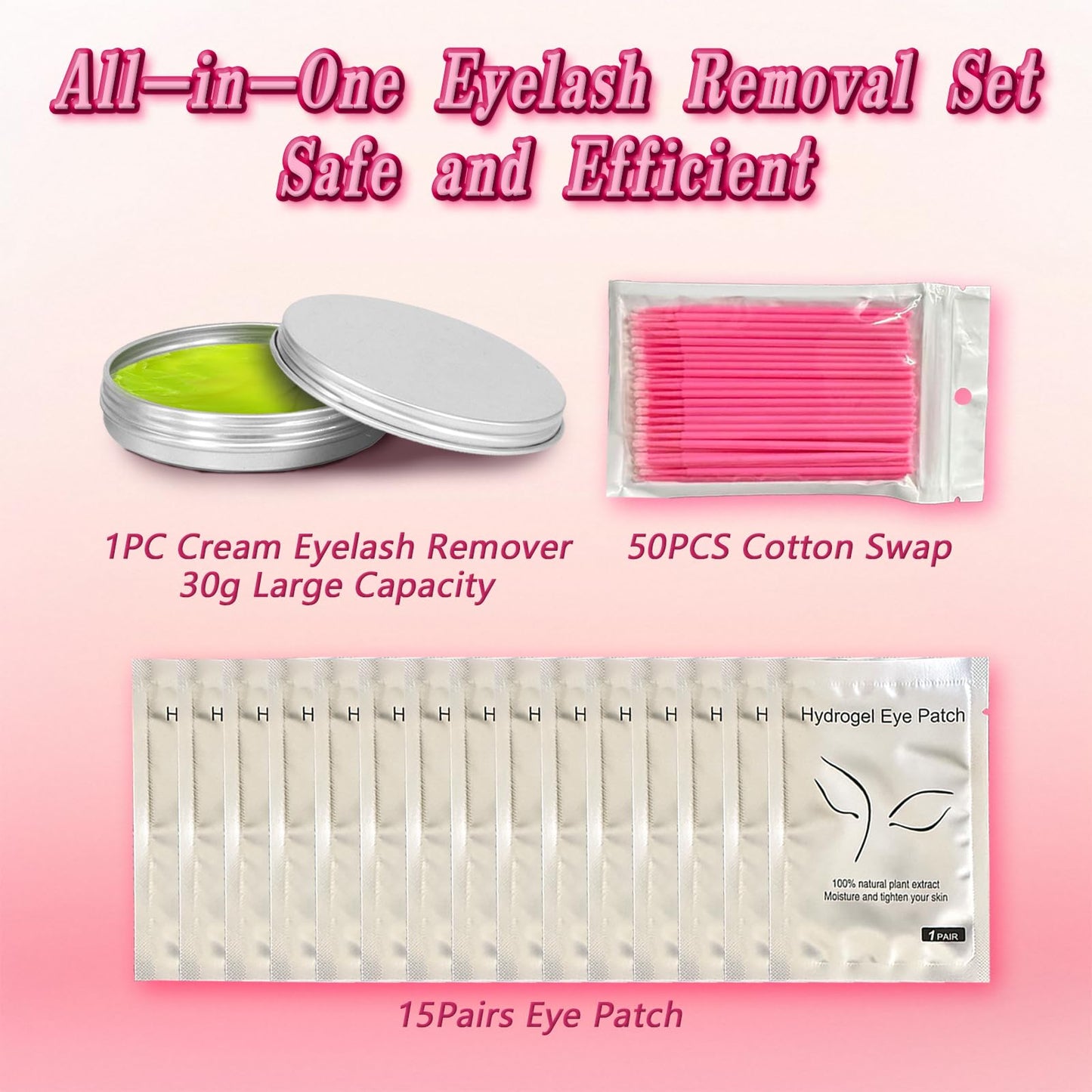 HAIOLORPRO Lash Extension Remover Kit - 30g Lash Glue Remover Cream, Eyelash Extension Remover, Gentle & Quick & Efficientfor Salon & Home Use