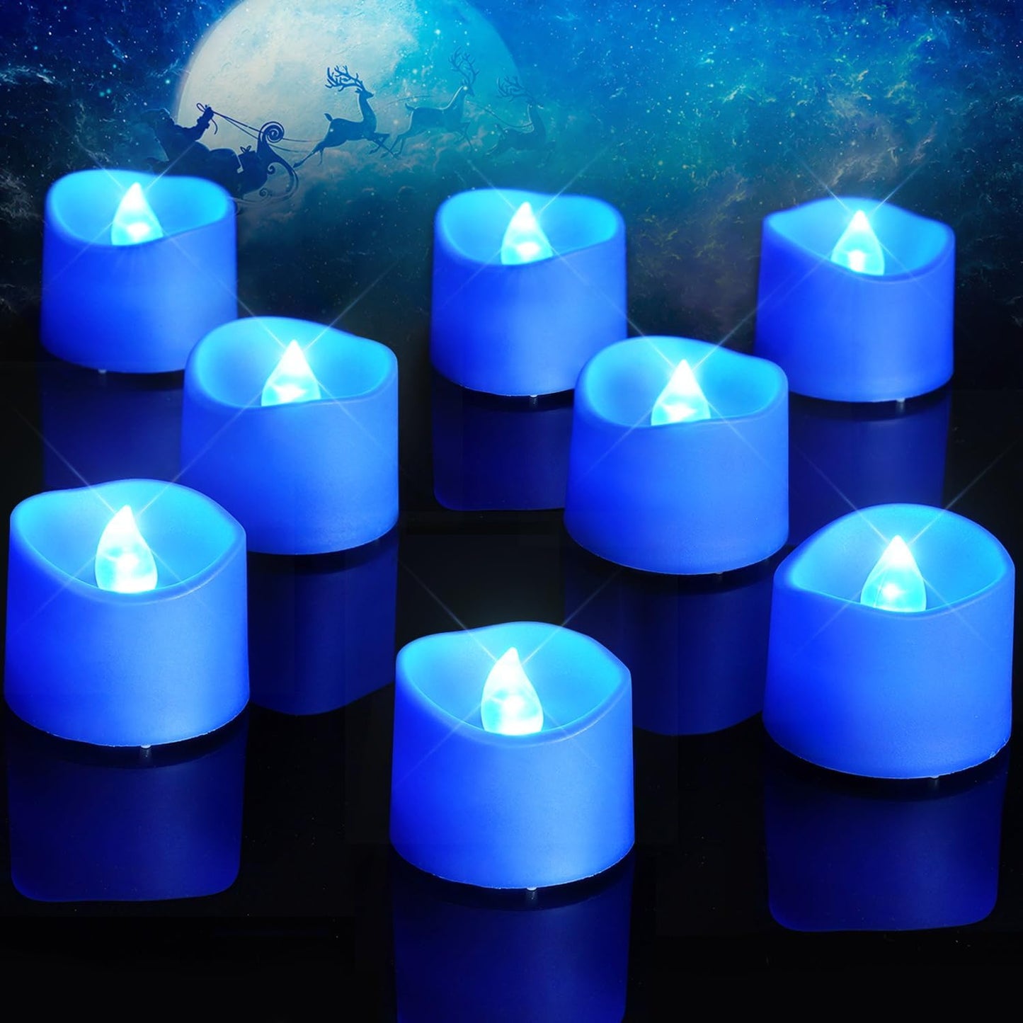 Flickering Flameless Candles - 24Pcs Battery Operated LED Tea Lights | 200+ Hours for Weddings, Parties, Decor