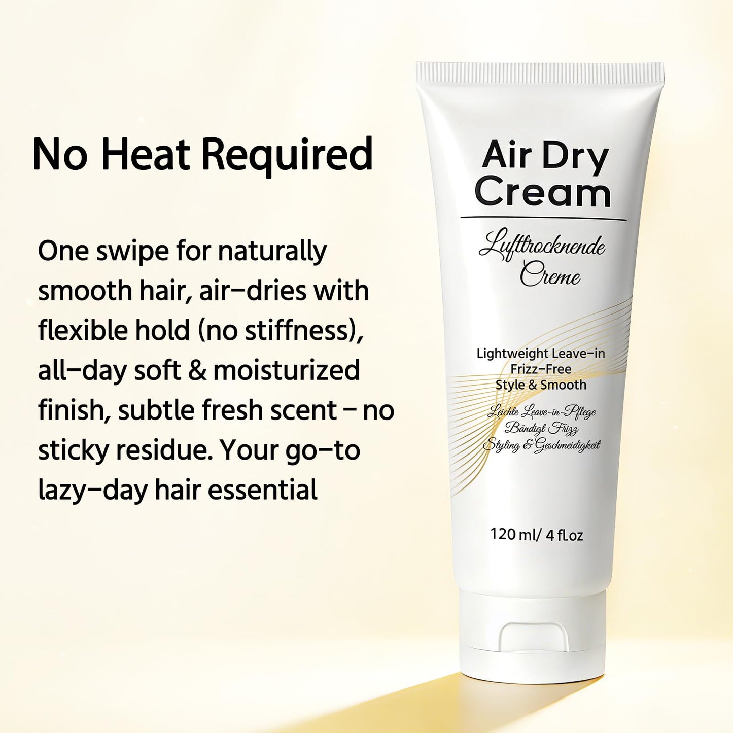 Air Dry Cream for Straight & Fine Hair, Styling Cream for Curly, Wavy