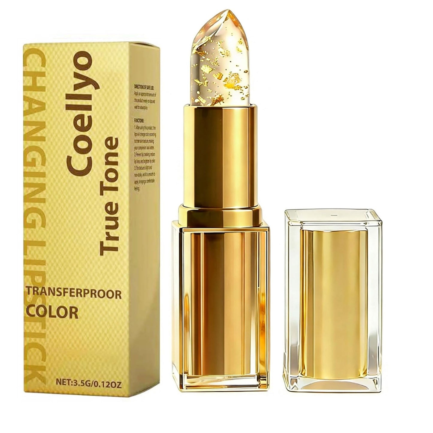 Coellyo True Tone PH Adjusting Lipstick,Clear lip stick That Changes Color, Long-Lasting Hydration Lipstick without Stripping,Suitable for All Skin Tones (1pcs)