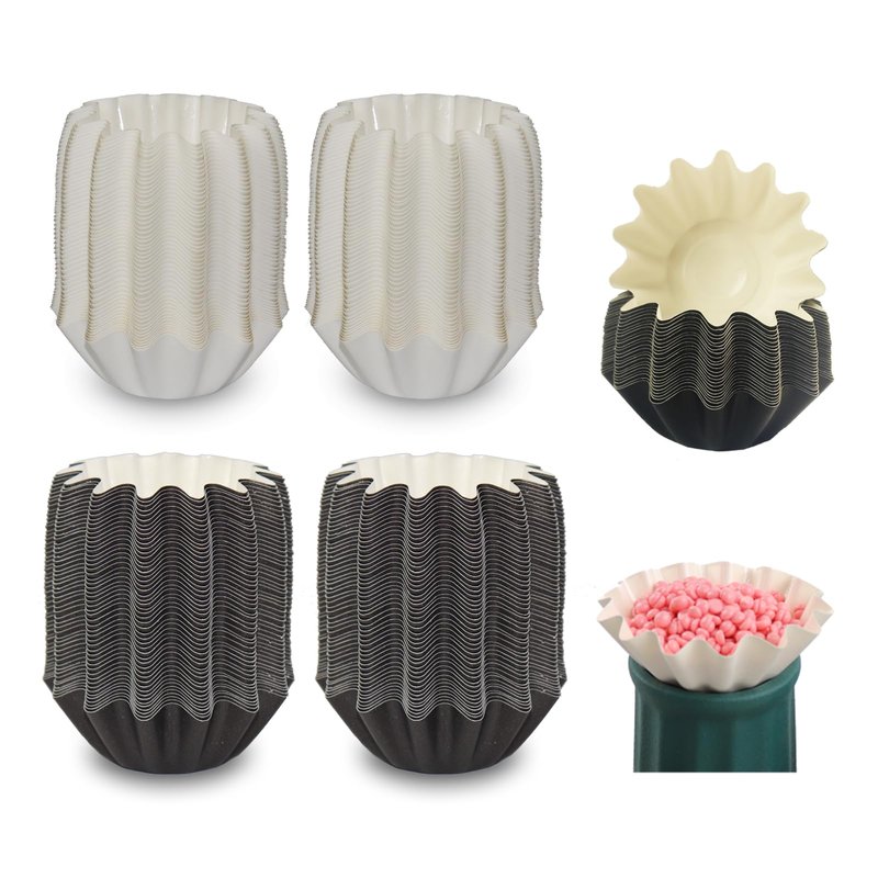 TooGet 200 Pieces Wax Melt Liners Reusable Wax Melt Warmer Liners Candle Melts Paper Cup Liner for Waxing Melters Burner, Scented Candles, Candles Warmers, Electric Waxing Warmers