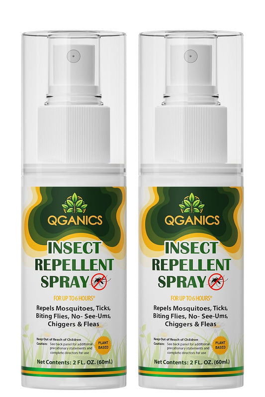 Mosquito Repellent Spray for Body 2 Pack, Bug Spray Travel Size Plant-Based, DEET-Free, Insect Repellent Spray for Skin 2 Fl Oz