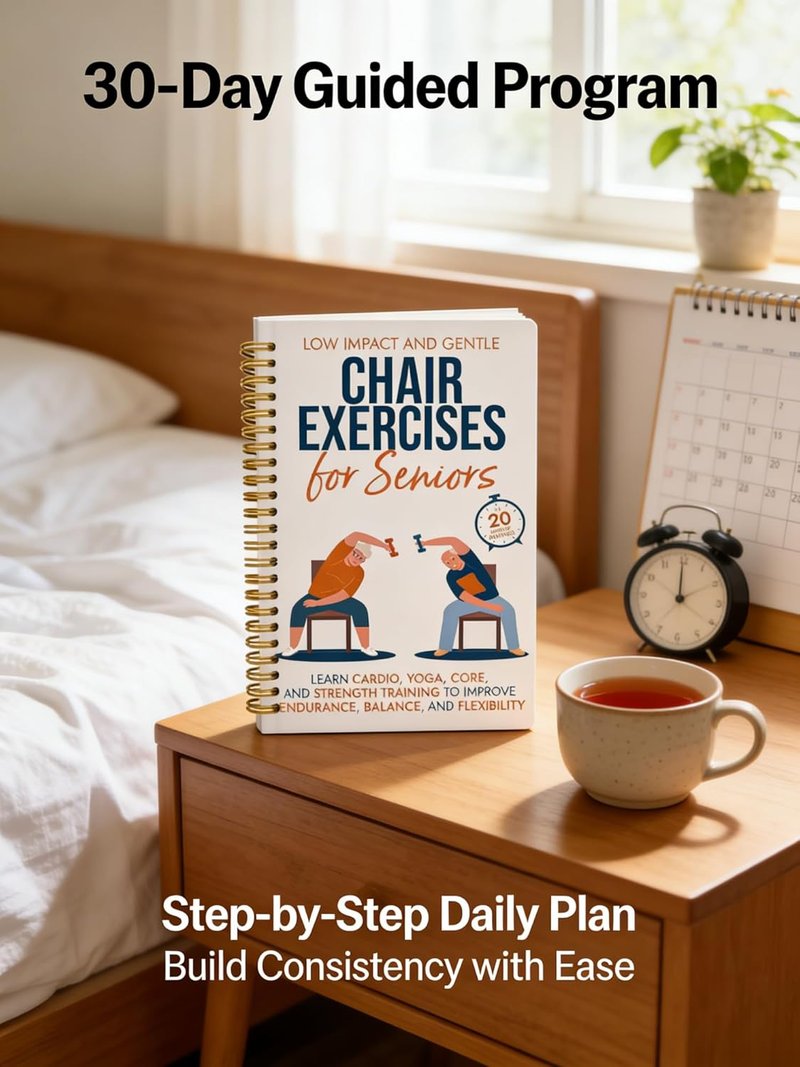 Chair Yoga for Seniors Over 60 - Gentle Poses & Exercise Chart | Home Workout Guide