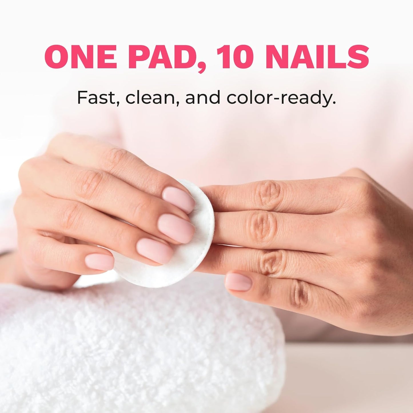 Diamond Wipes Nail Polish Remover Wipes - Aloe Vera Acetone Pads | 50 Individually Wrapped Wipes