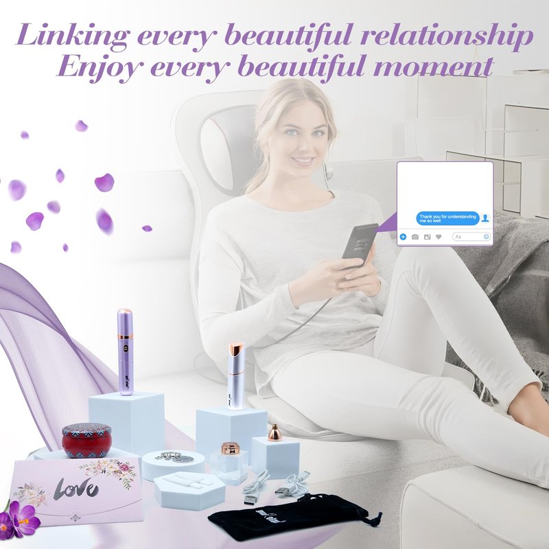 Electric Beauty Epilator+Facial Hair Remover for Women, Hair Removal Device Gift Set, Portable Epilation System, Painless Shaver for Body Face Chin Lip