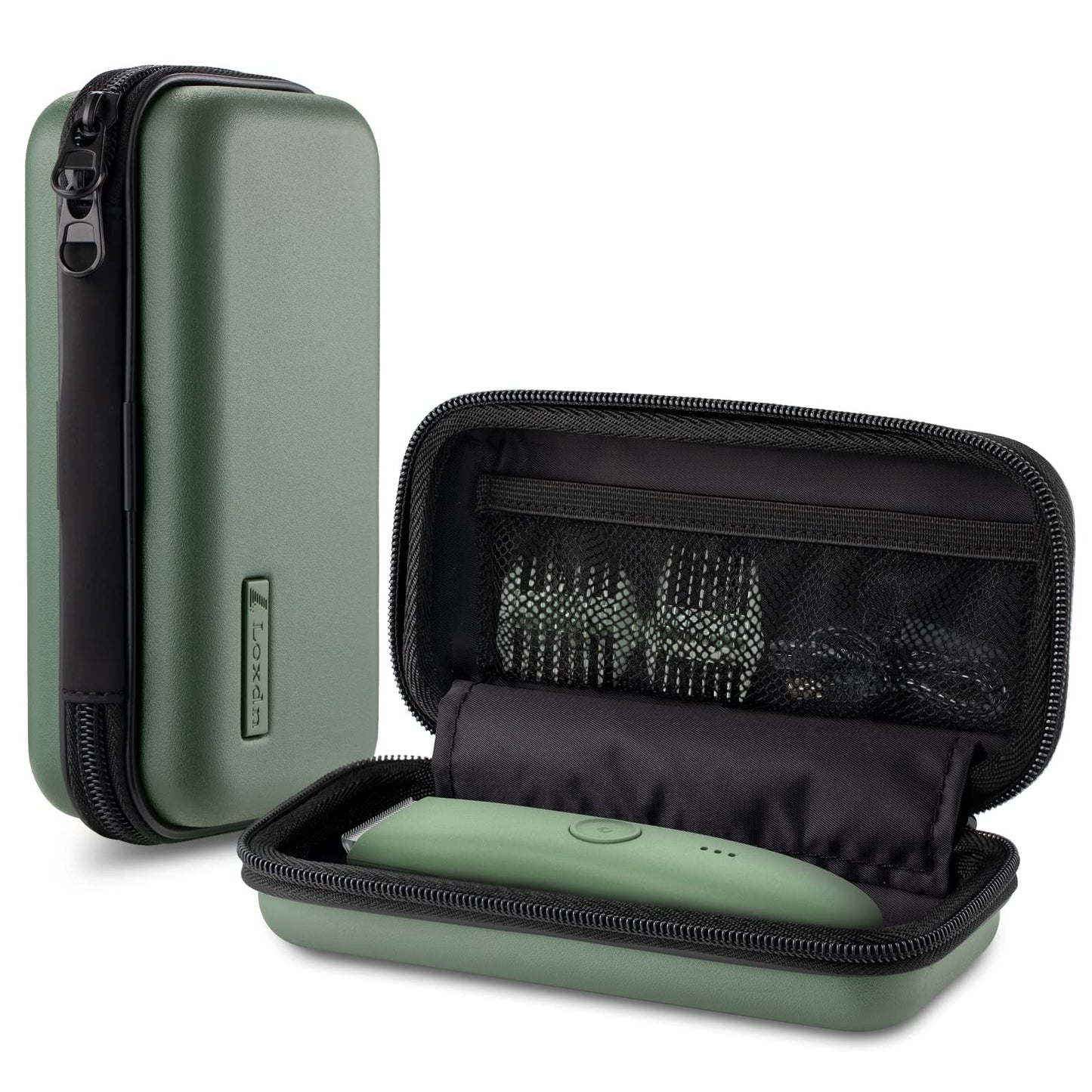 Loxdn EVA Hard Case for Meridian/MANSPOT Shaver Groin & Body Hair Trimmer - Men's Grooming Organizer Storage Bag for Electric Razor and Accessories - Case Only (Black)
