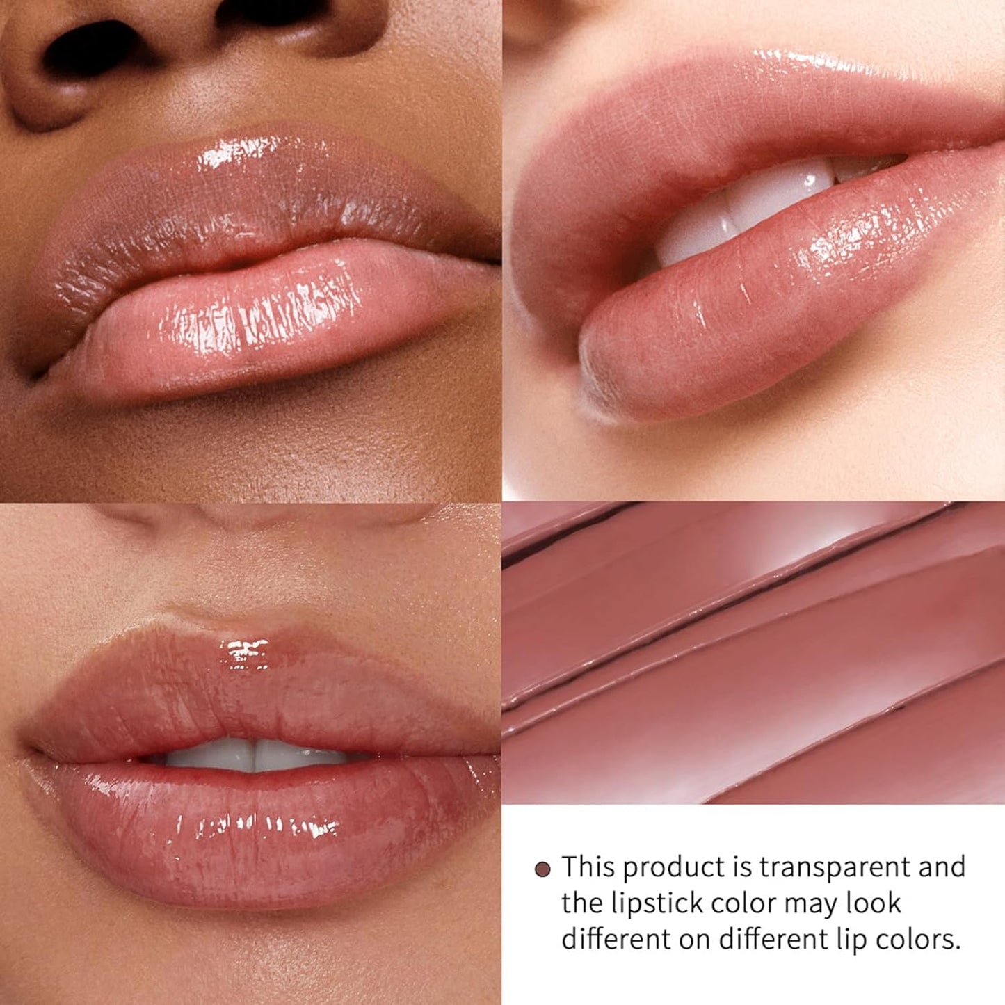 Honey Lipstick Tinted Lip Balm - Sheer Hydrating Color for All Skin Tones | Moisturizing Black Cherry Tint (Nude Honey)