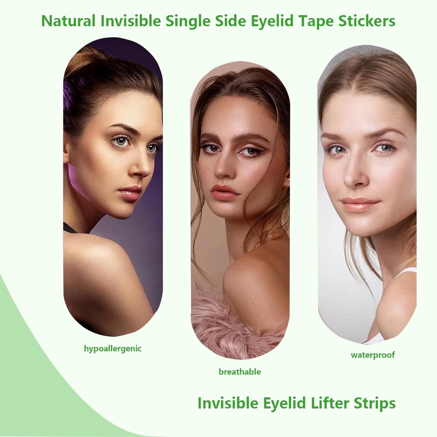 ZMBeautk 7MM 720Count Natural Invisible Single Side Eyelid Tape Stickers Medical-use Fiber Eyelid Lift Strip, Suitable for Uneven or Monolids, Perfect for Uneven Mono-Eyelids, Large