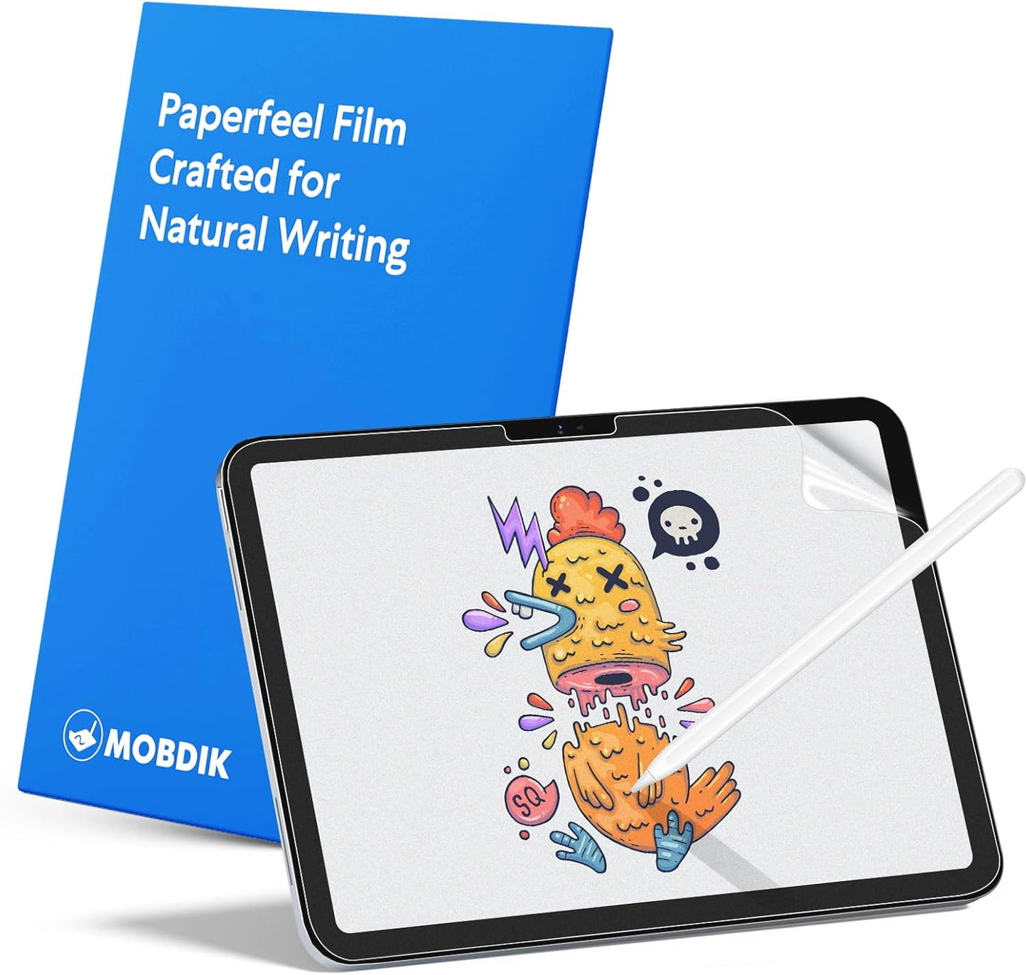 MOBDIK Paperfeel Screen Protector for iPad A16 & Air | Anti-Glare, Easy Install, 2-Pack