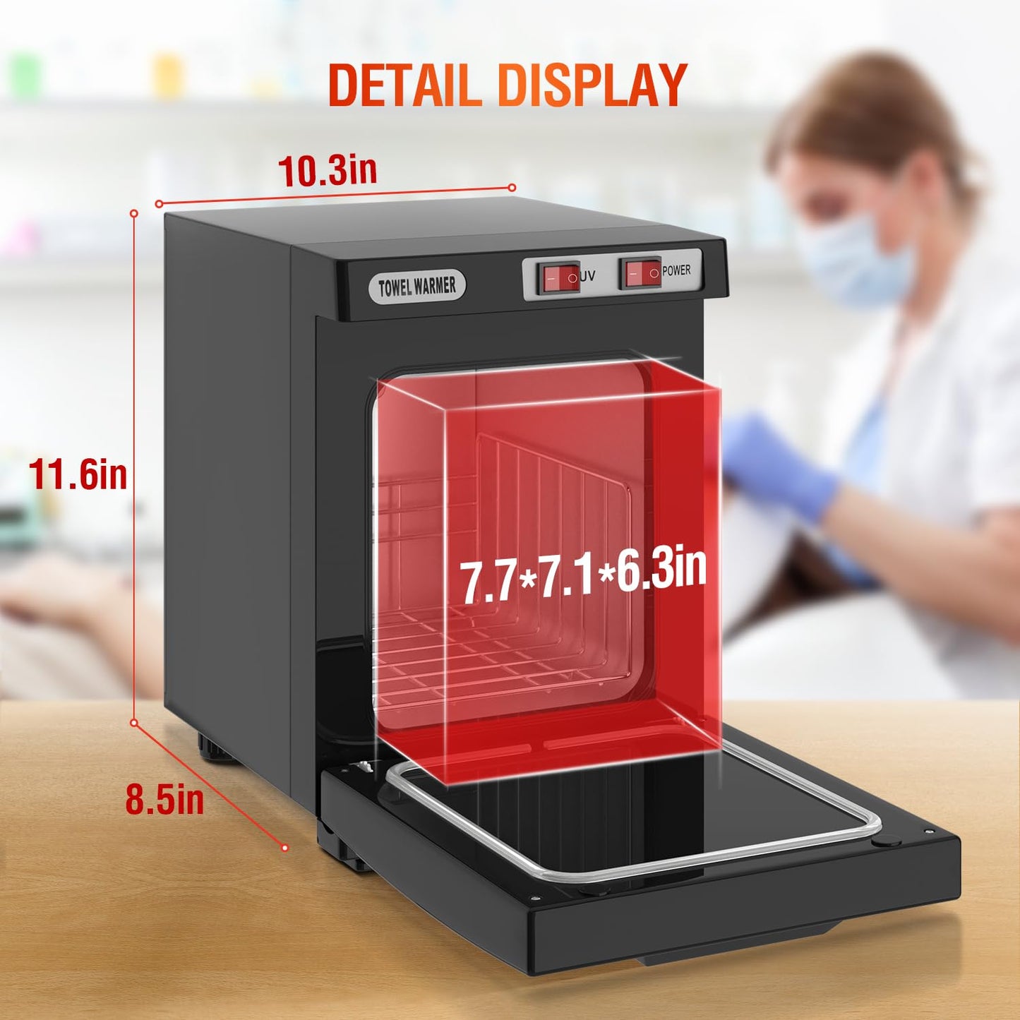 StateRiver Towel Warmer Cabinet, 5L Hot Bath Towel Warmer Heating Use for Facial Spa, Hair Beauty, Salon Equipment and Home…