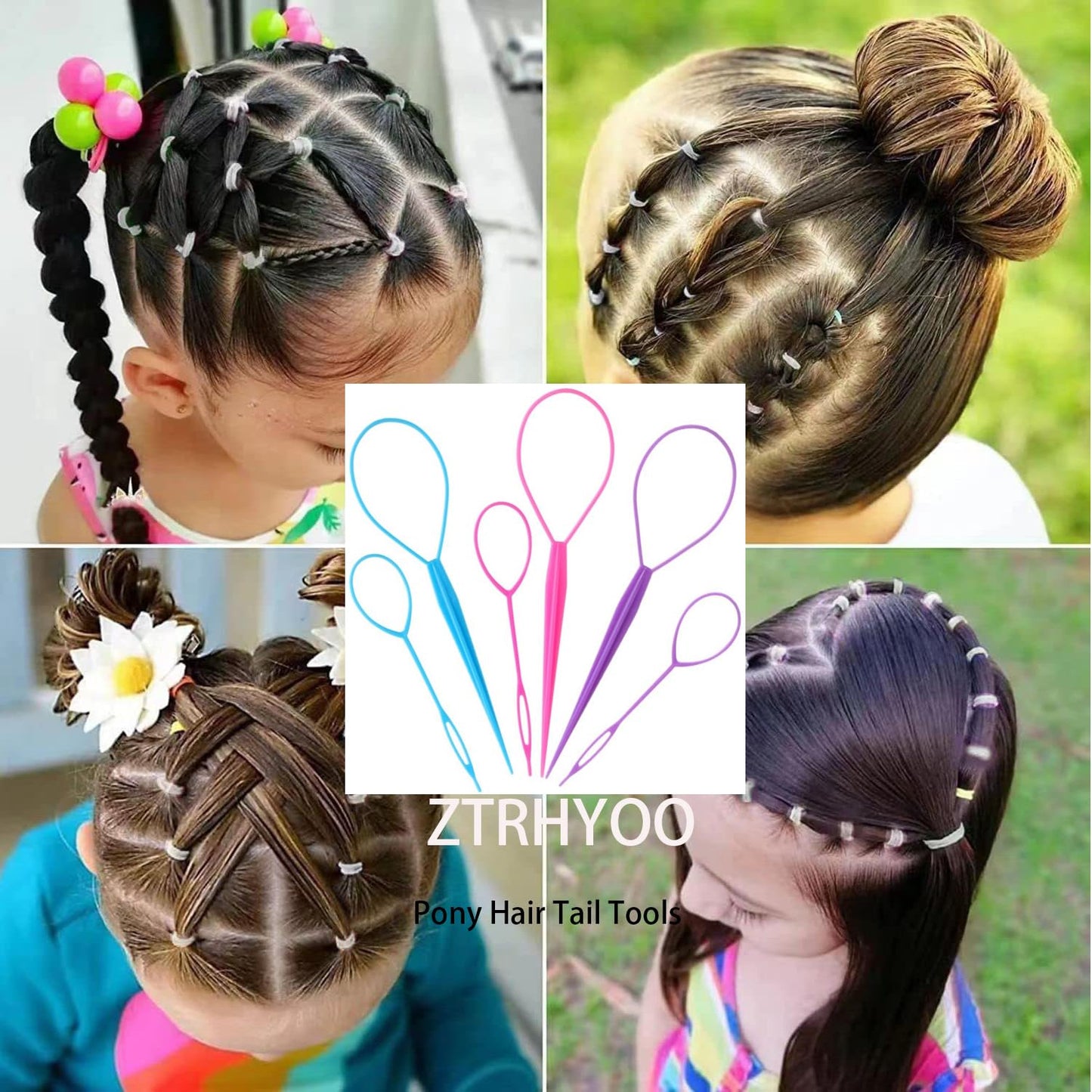 Pony Hair Tail Tools, Hair Loop Styling Tool French Braiding Hair Tool