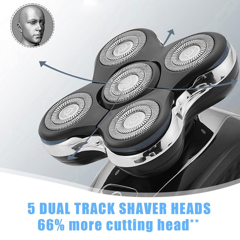 2Pack Shaver Replacement Head Compatible with Remington Balder Pro Head Shaver ModelSPR-XR7000,with 2 Sweeping Brush