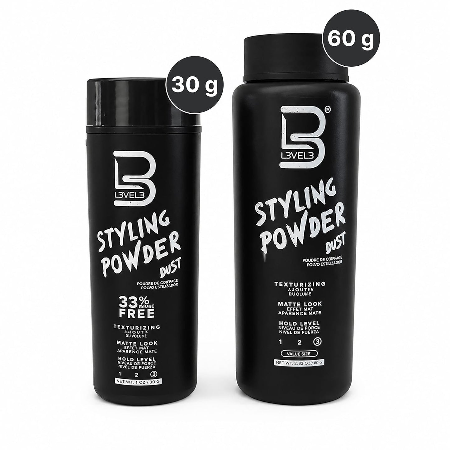 Level 3 Styling Powder for Men - Natural Look, Easy Application, No Greasy Residue | 30g