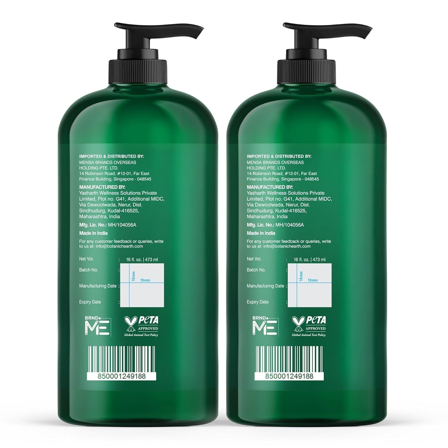 Botanic Hearth Tea Tree Body Wash 16 fl oz (2 Pack) Natural Antifungal & Odor Control Shower Gel for Acne, Athlete’s Foot, Ringworm, Jock Itch, Healthy Skin, Sulfate & Paraben Free, for Men & Women