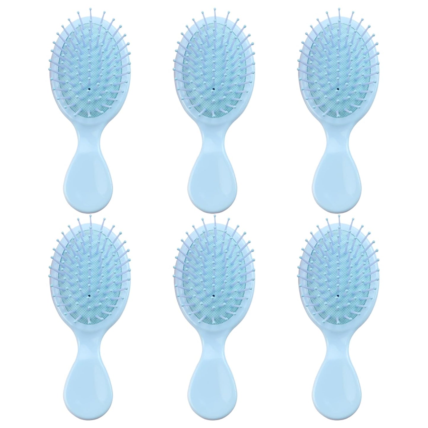 Mini Hair Brush Set - 6 Pcs Travel Detangling Brushes for All Hair Types | Exquisite Packaging for Bridesmaid Gifts