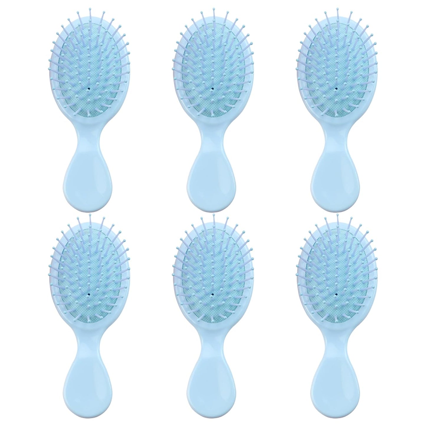 Mini Hair Brush Set - Travel Detangling Brushes with Exquisite Packaging | Ideal for All Hair Types, Blue