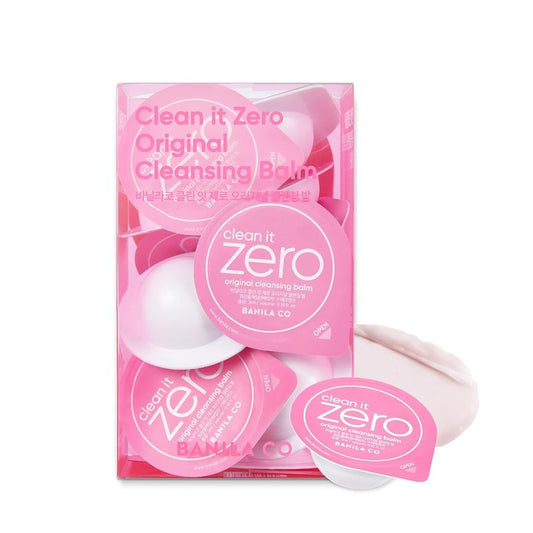Clean It Zero Original Cleansing Balm Travel Kit - Vegan, Hypoallergenic Makeup Remover | 16 Mini Packs (3ml Each)